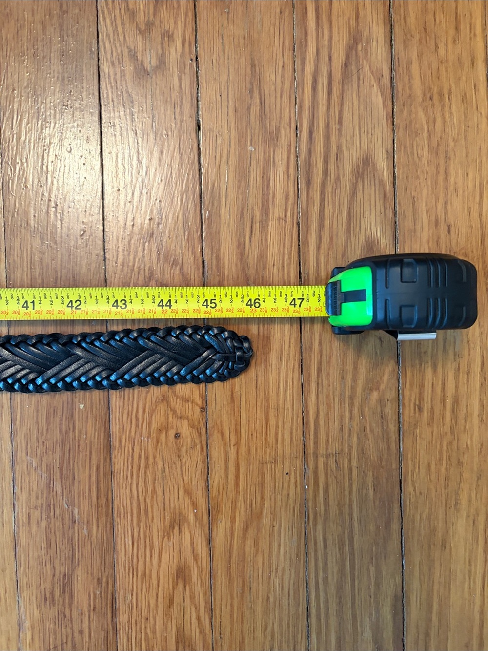 J. Crew Black Braided Leather Belt with Gold-Tone Buckle - Picture 8 of 8